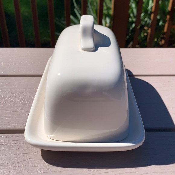 New Rae Dunn BRUNCH Butter Dish with Lid and Tray - Picture 5 of 7